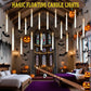 20 Pcs Floating Candles, Halloween Decorations with Wand Timer for Indoor Party Decor and Haunted House Displays