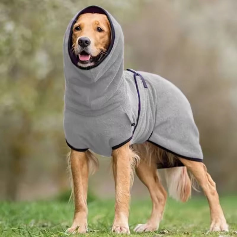Dog Winter Coat with Reflective Strips and Soft Warm Lining, Water Resistant