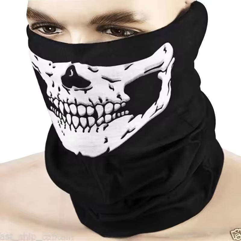 Grim Reaper Costume with Glowing Red Eyes and Skeleton Gloves, Three Piece Scythe