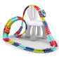 LED Race Track for Kids with Flexible Modular Track and Anti-Tip Car, USB Rechargeable