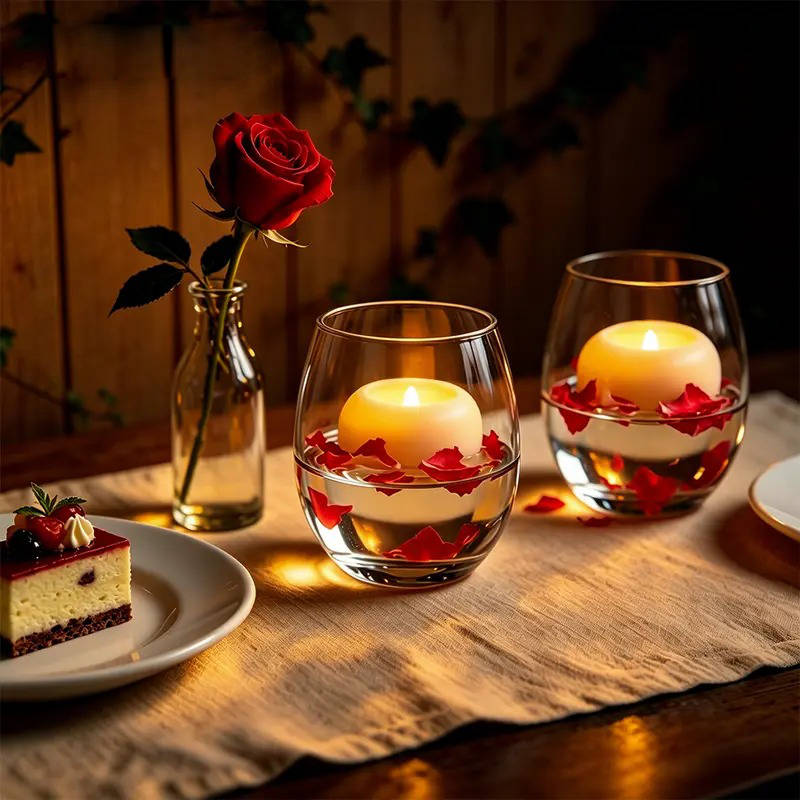 12 Pack Floating LED Tea Candles, Water Activated Waterproof Flameless Lights for Pools, Parties & Camping