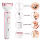 4 in 1 Electric Lady Shaver, Body Hair Trimmer for Face, Nose, Eyebrows & Underarms, Rechargeable Women’s Grooming Kit