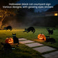 6 Pack Halloween Black Cat Yard Decorations, Waterproof Lawn Signs with Stakes and Glow in Dark Eyes for Outdoor Halloween Decor