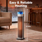 2000W Space Heater, 2 in 1 Ceramic Tower Heater with Humidifier and 3D Flame Effect for Large Room Bedroom Office Home