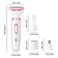 4 in 1 Electric Lady Shaver, Body Hair Trimmer for Face, Nose, Eyebrows & Underarms, Rechargeable Women’s Grooming Kit