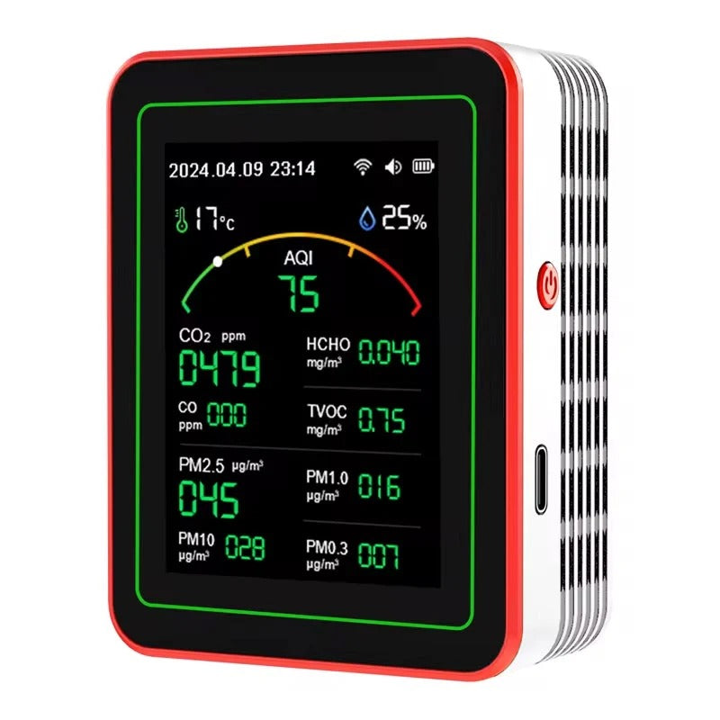 Indoor Air Quality Monitor, 15-in-1 WiFi PM2.5 CO2 Meter