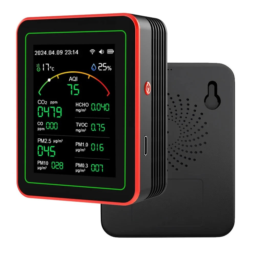 Indoor Air Quality Monitor, 15-in-1 WiFi PM2.5 CO2 Meter