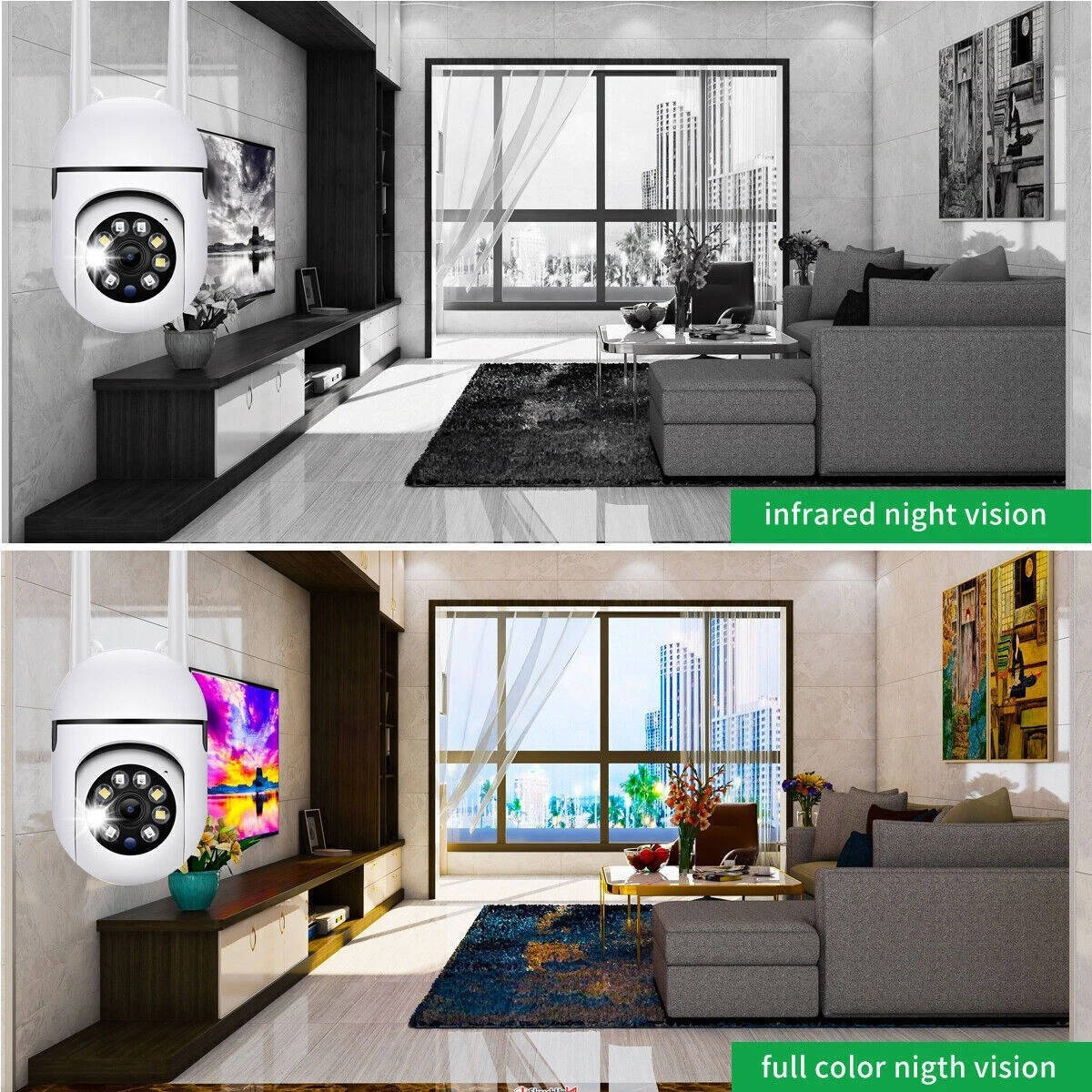 2 Pack Smart Outdoor Wireless Security Cameras, 5G WiFi 1080P HD Night Vision Cameras