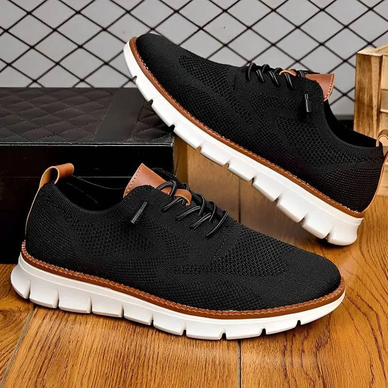 Wide Toe Box Knit Shoes with Moisture Wicking and Odor Control