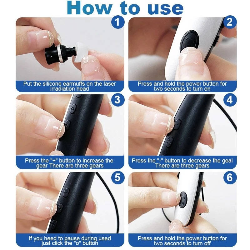 Red Light Therapy for Ear, Tinnitus Relief Device, Tinnitus Ear Laser Therapy