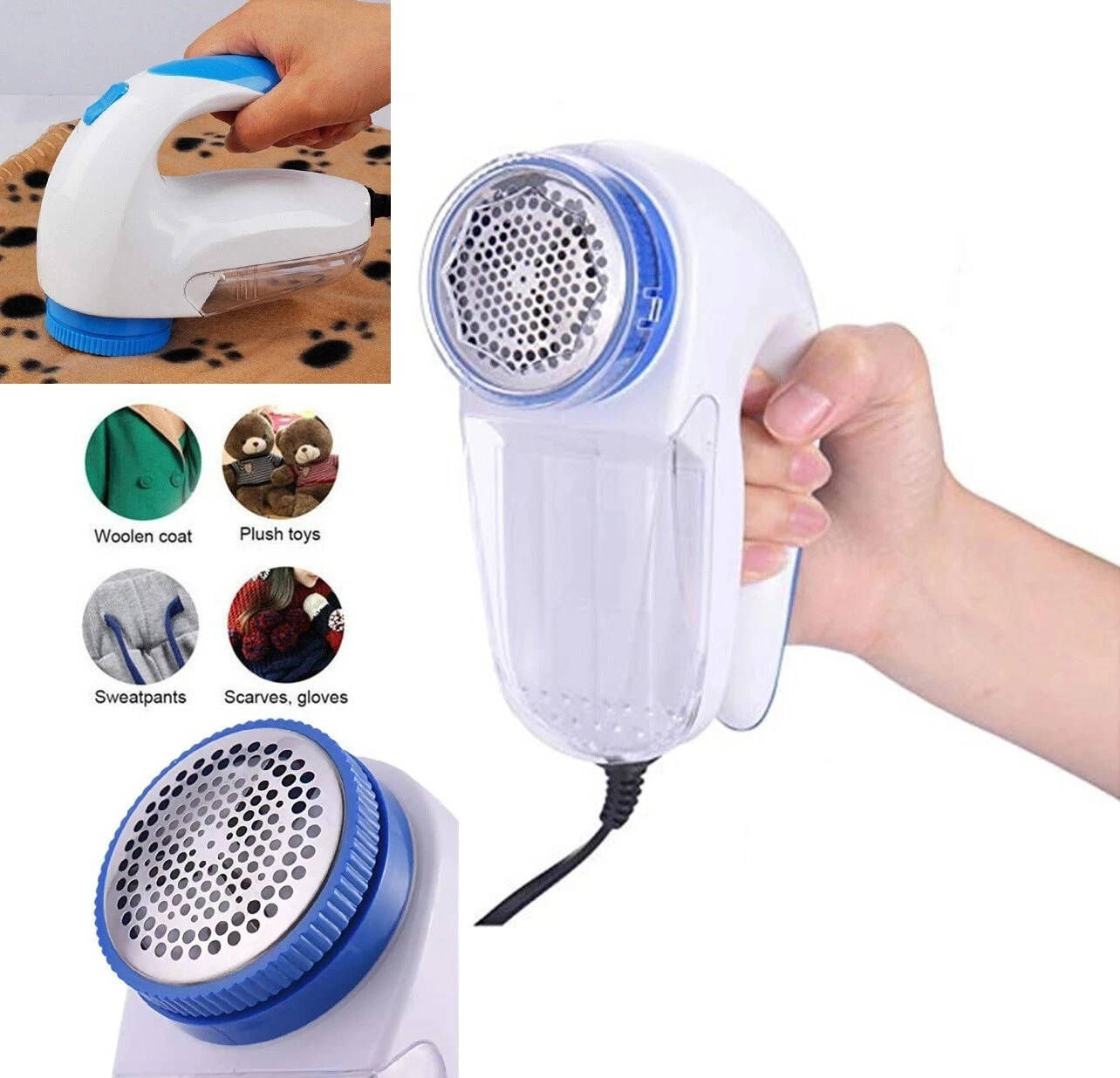Electric Fabric Shaver, Clothes Lint Remover, Sweater Fuzz & Pill Shaver for Household Fabrics