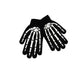 Grim Reaper Costume with Glowing Red Eyes and Skeleton Gloves, Three Piece Scythe
