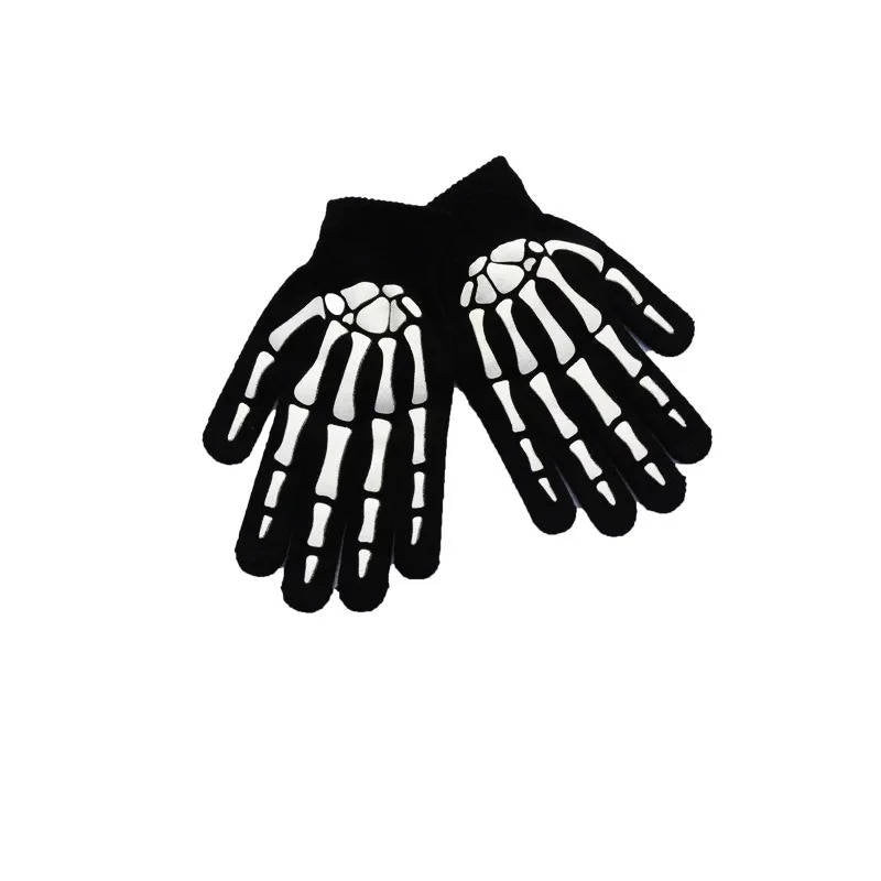 Grim Reaper Costume with Glowing Red Eyes and Skeleton Gloves, Three Piece Scythe