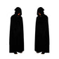 Grim Reaper Costume with Glowing Red Eyes and Skeleton Gloves, Three Piece Scythe