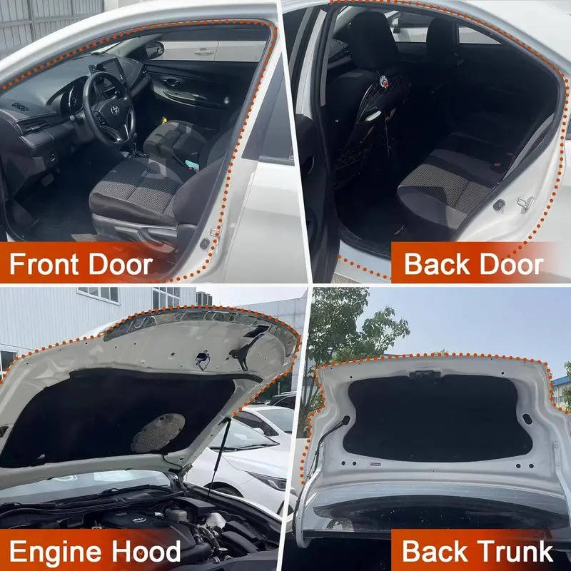 32.8ft/52.49ft Car Door Sealing Strip, Waterproof & Dustproof Weatherstrip, Noise Reduction Car Accessory