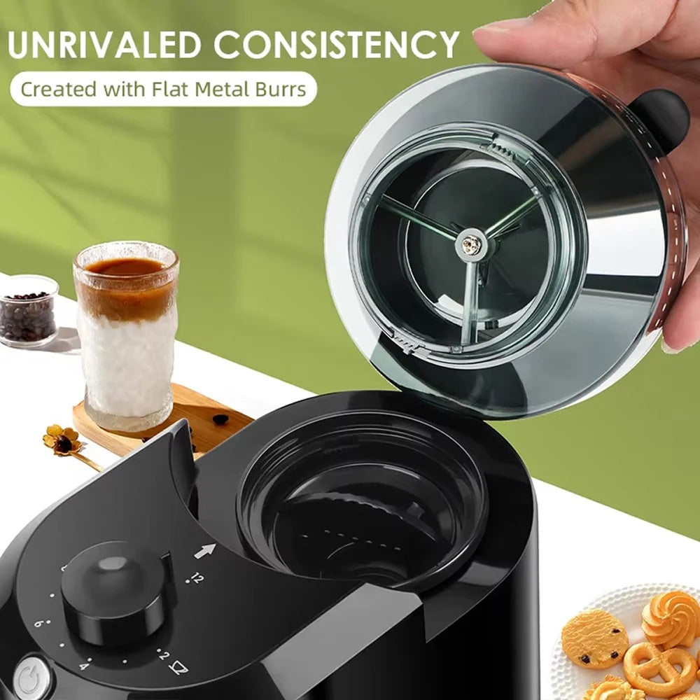 Coffee Bean Grinder, 28 Precision Settings, Adjustable Burr Grinder for Fresh Ground Coffee