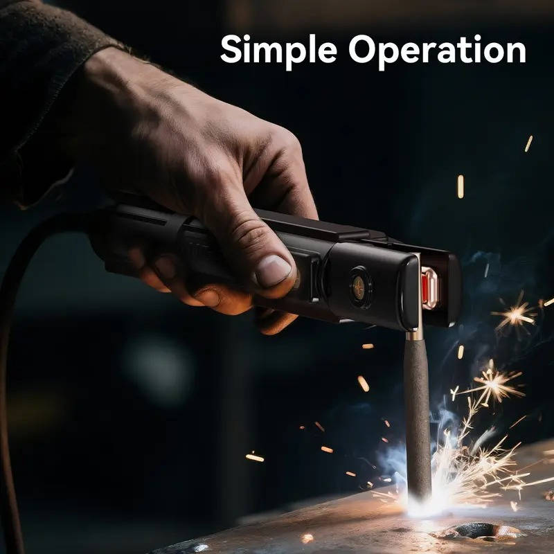 110V Mini Stick Welder Kit, Portable IGBT Inverter Welding Machine, Digital Display, Hot Start & Anti Stick