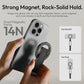 Magnetic Phone Tripod Stand, Aluminum Mini Foldable Phone Stand with Magnetic Quick Mount for iPhone 12 to 16
