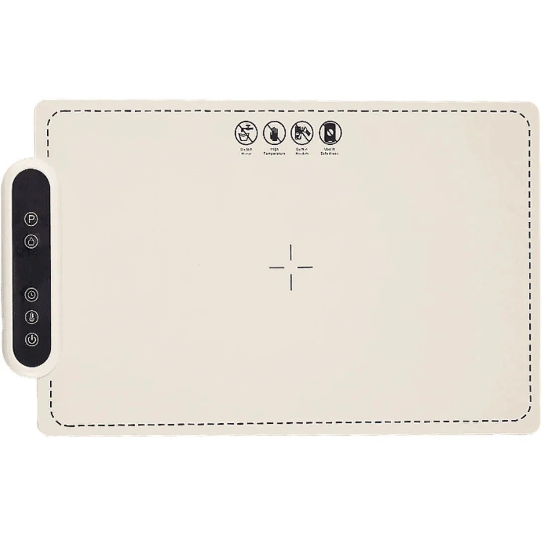Electric Food Warmer Mat, 6 Temperature Settings, 24 Hour Timer, Countertop Heating Pad for Meals & Dishes