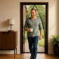 Magnetic Screen Door with Auto-Close Panels and Insect Barrier, Custom Sized
