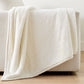 Ultra Soft Double Sided Faux Fur Blanket with Ribbed Texture Design