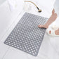 Textured Shower Mat with Traction Grooves and Heat-Resistant Material