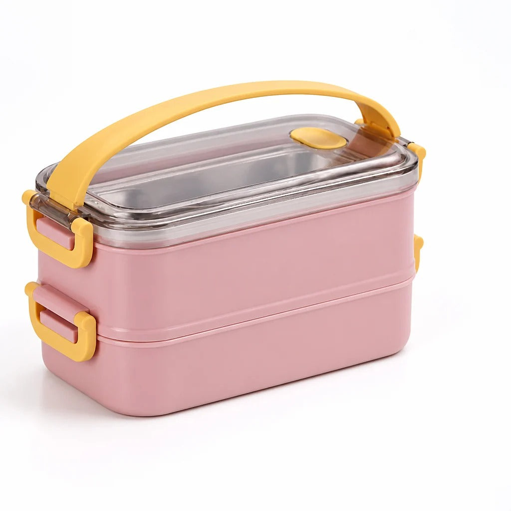 Insulated Stainless Steel Lunchbox, Leak Proof Food Container, Dishwasher Safe Lunch Box for Work, School, Travel and Everyday Meal Prep