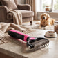 Undercoat Removal Brush with Rounded Steel Teeth for Medium to Long Fur