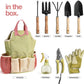 Gardening Tools Set of 10, Complete Heavy Duty Garden Tools Set