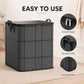 Large Fabric Storage Bag, High Capacity Zipper Organizer for Bedding Linens Clothes and Apparel, Closet Storage and Moving