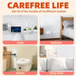 Telescopic Power Outlet Extender with Rotating Head and USB Charging, 18-28in