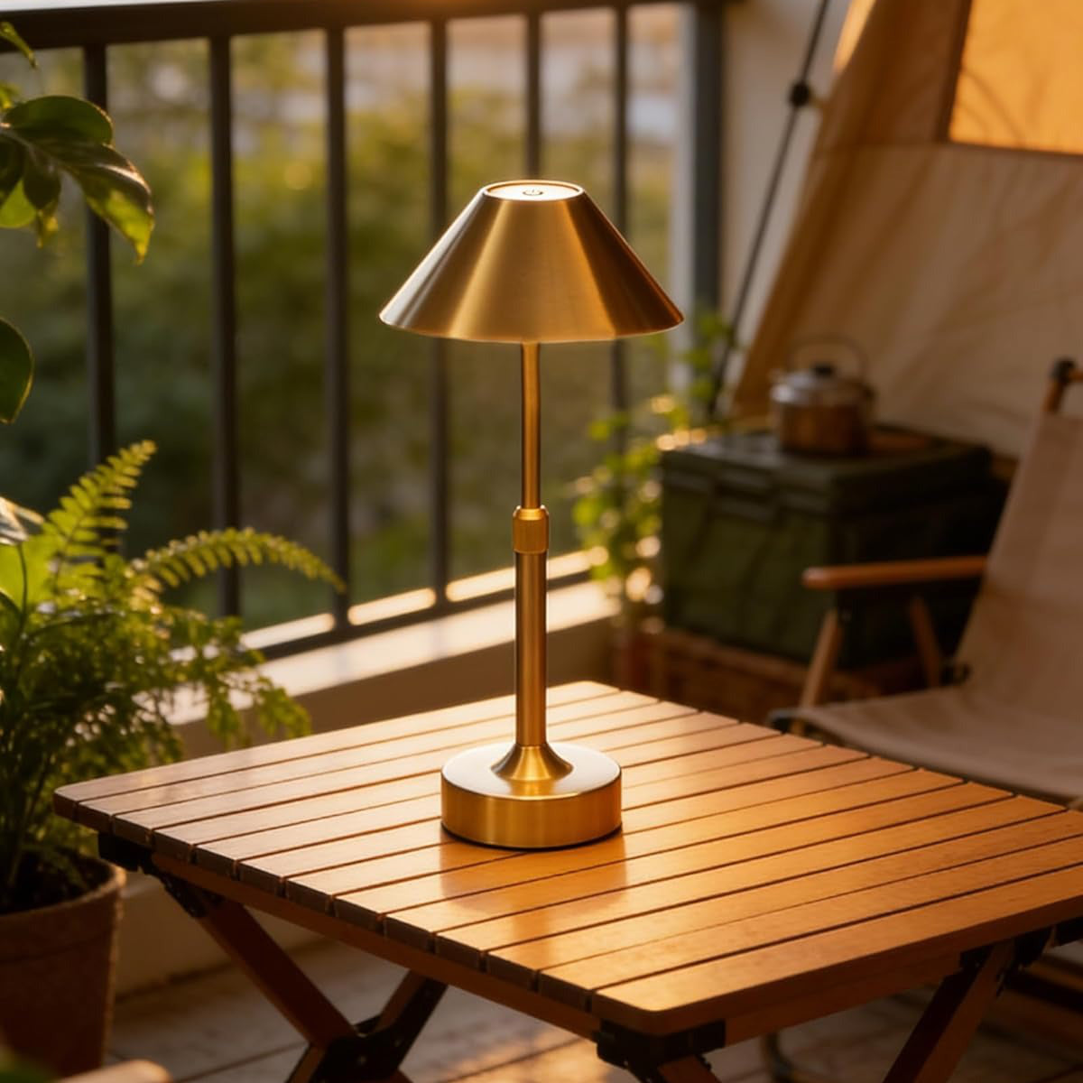 Stretchable Table Light Telescopic Cordless Dimmable Table Lamp, LED, Height Adjustable, Recha