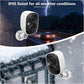 2K Solar Wireless Security Camera 2 Pack, Outdoor WiFi Camera Motion Detection Color Night Vision IP65