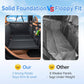 Large Dog Car Back Seat Extender with Hard Bottom, Waterproof Car Seat Cover Anti Scratch Heavy Duty 400 lbs Support Easy Clean
