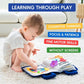 Soft Cloth Activity Book with Crinkle Tabs and 3D Shapes for Babies 0-6 Years