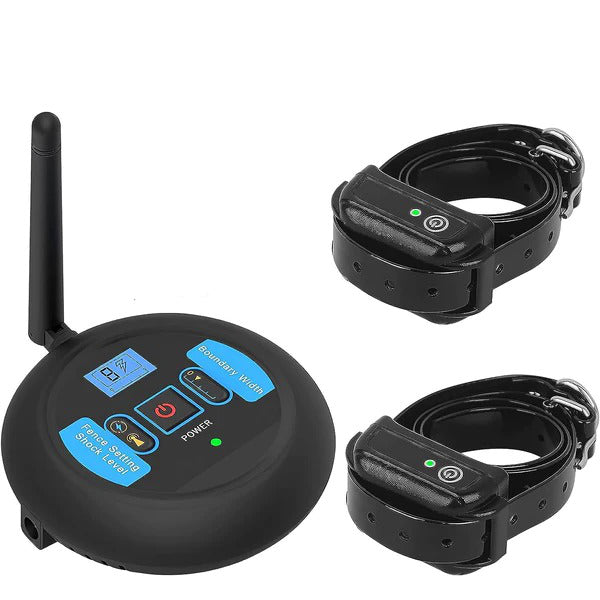 2 in 1 Wireless Dog Training Collar, Outdoor dog Containment System with Remote Control Safe Boundary