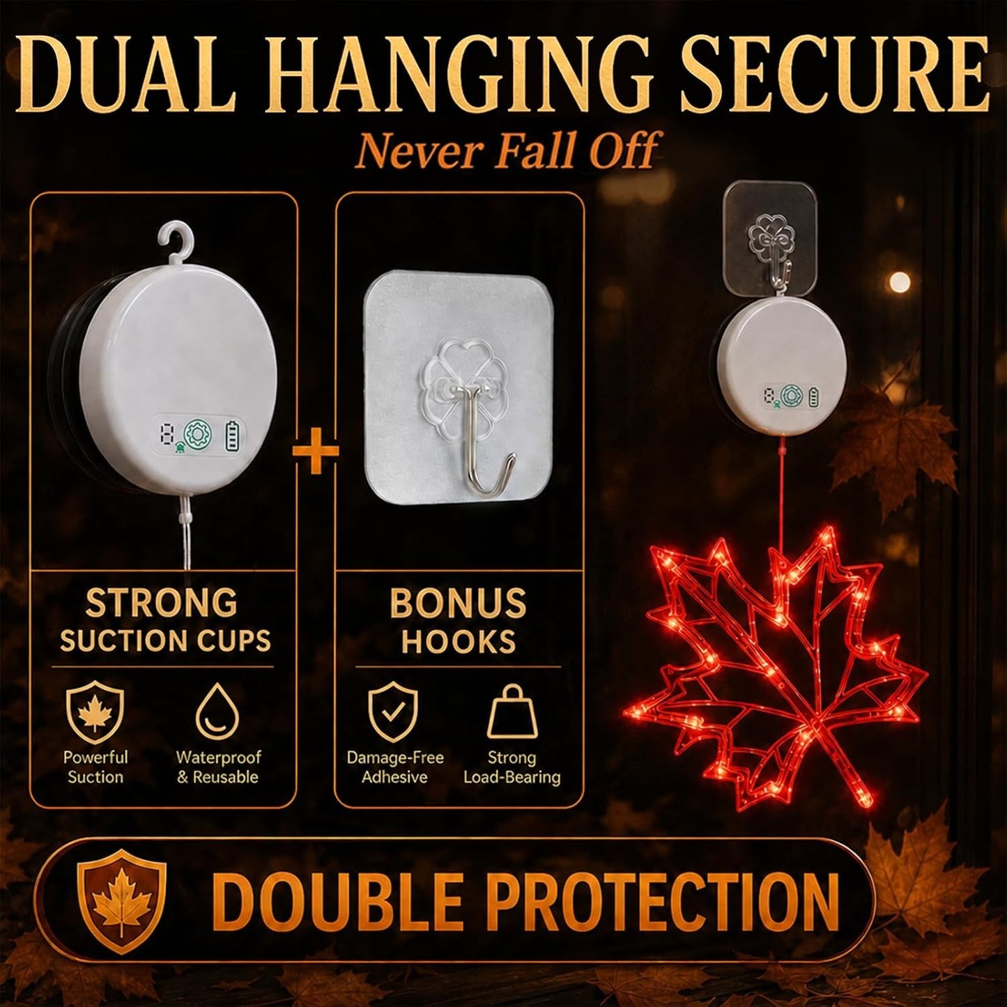 Fall Decor LED Lights 2026, Thanksgiving Decorative Lights for Autumn Home, Mantel, Table and Seasonal Displays
