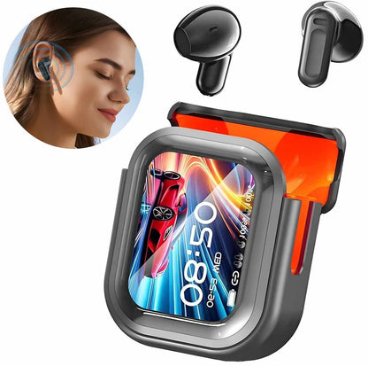 AI Translation Earbuds Real Time Language Translator, Wireless Bluetooth Smart Earbuds for Travel Multilingual Communication