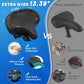 Wide Bicycle Seat Cushion Comfort Saddle, Oversized Bike Seat for Men Women Exercise Electric Mountain Cruiser Bikes