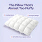 Soft Quilted Puff Grid Design Pillow, Fluffy Breathable Support for Side, Back & Stomach Sleepers, Plush Bed Pillow