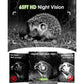 Deer Trail Camera 4K 64MP, Solar WiFi Bluetooth Game Camera with Night Vision, Motion Activated IP66, 6000mAh Battery