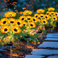 Solar Flowers Plant Lights Decorative Stakes for Yard, Patio, Lawn, Pathway, 4 Pack
