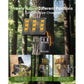 Deer Trail Camera 4K 64MP, Solar WiFi Bluetooth Game Camera with Night Vision, Motion Activated IP66, 6000mAh Battery