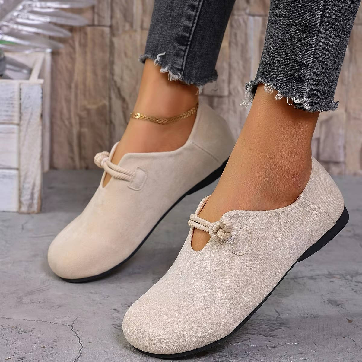 Slip On Loafers with Memory Foam Insole and Arch Support for All-Day Walking