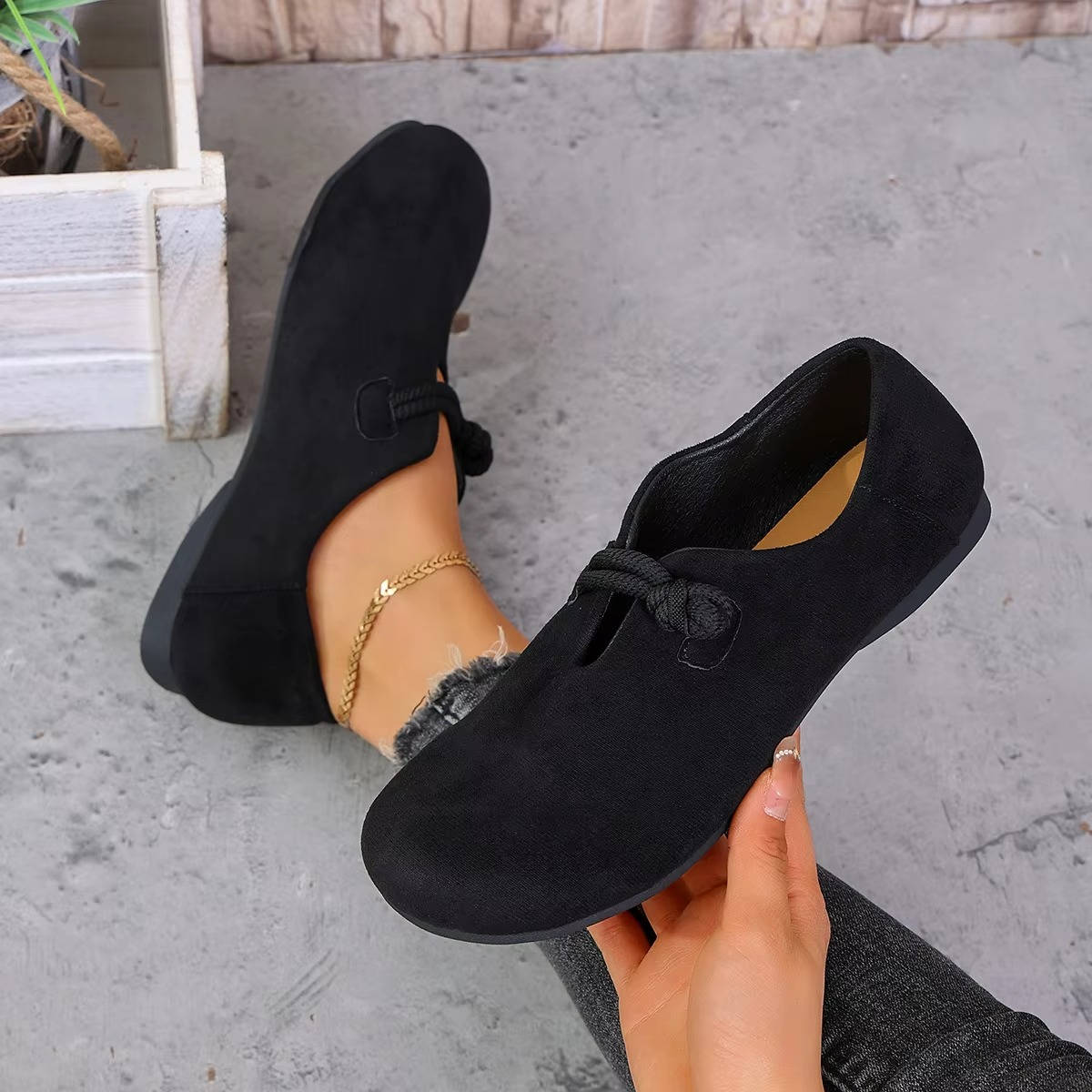 Slip On Loafers with Memory Foam Insole and Arch Support for All-Day Walking