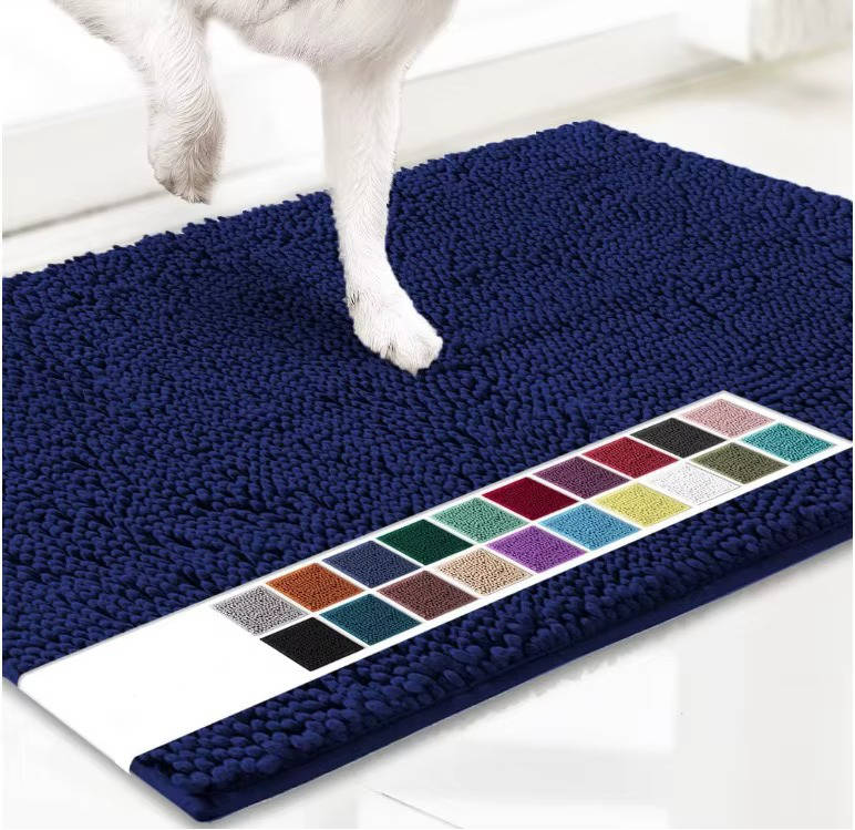 Door Mat, Super Absorbent Indoor/Outdoor Mud Scraper, Non-Slip Washable Entrance Rug