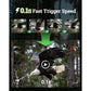 Deer Trail Camera 4K 64MP, Solar WiFi Bluetooth Game Camera with Night Vision, Motion Activated IP66, 6000mAh Battery