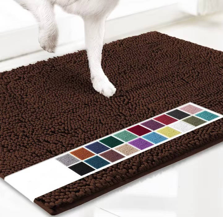 Door Mat, Super Absorbent Indoor/Outdoor Mud Scraper, Non-Slip Washable Entrance Rug