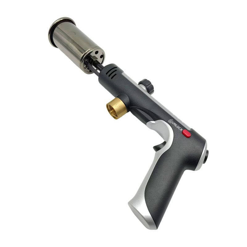 Propane Torch, Adjustable Flame Outdoor Torch with One Button Start for Cooking Weeding BBQ and Campfires