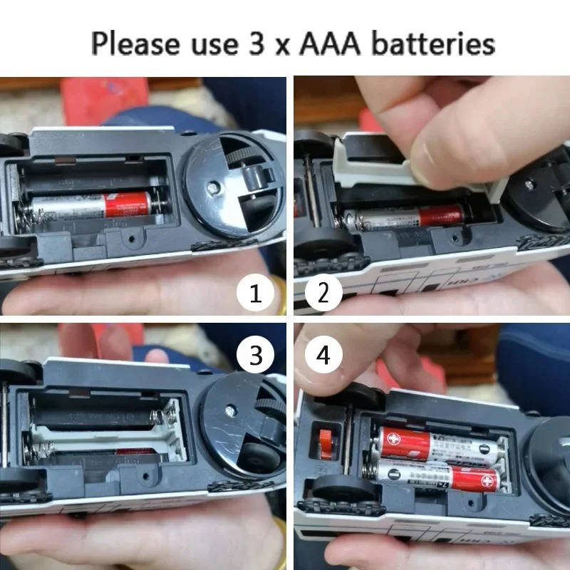 Interactive Train Toy with Four Detachable Cars and Flashing Lights for Toddlers